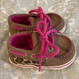 Sperry Top-Sider Boat Shoe, Infant Girls Size 1.
